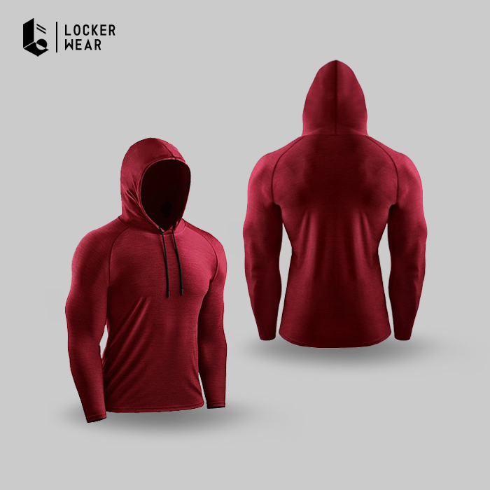 Strongflex Compression Hoodie - Black/Navy/Maroon