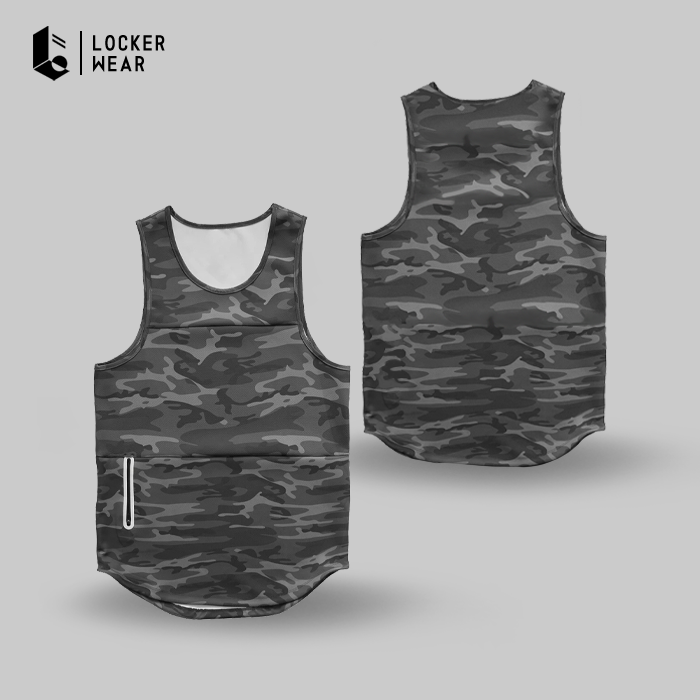 Tankzip Sleeveless Top - Camouflage