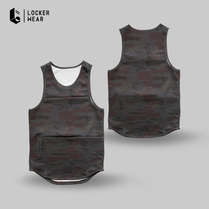 Tankzip Sleeveless Top - Camouflage