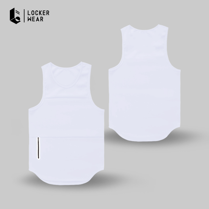 Tankzip Sleeveless Top - Monochrome