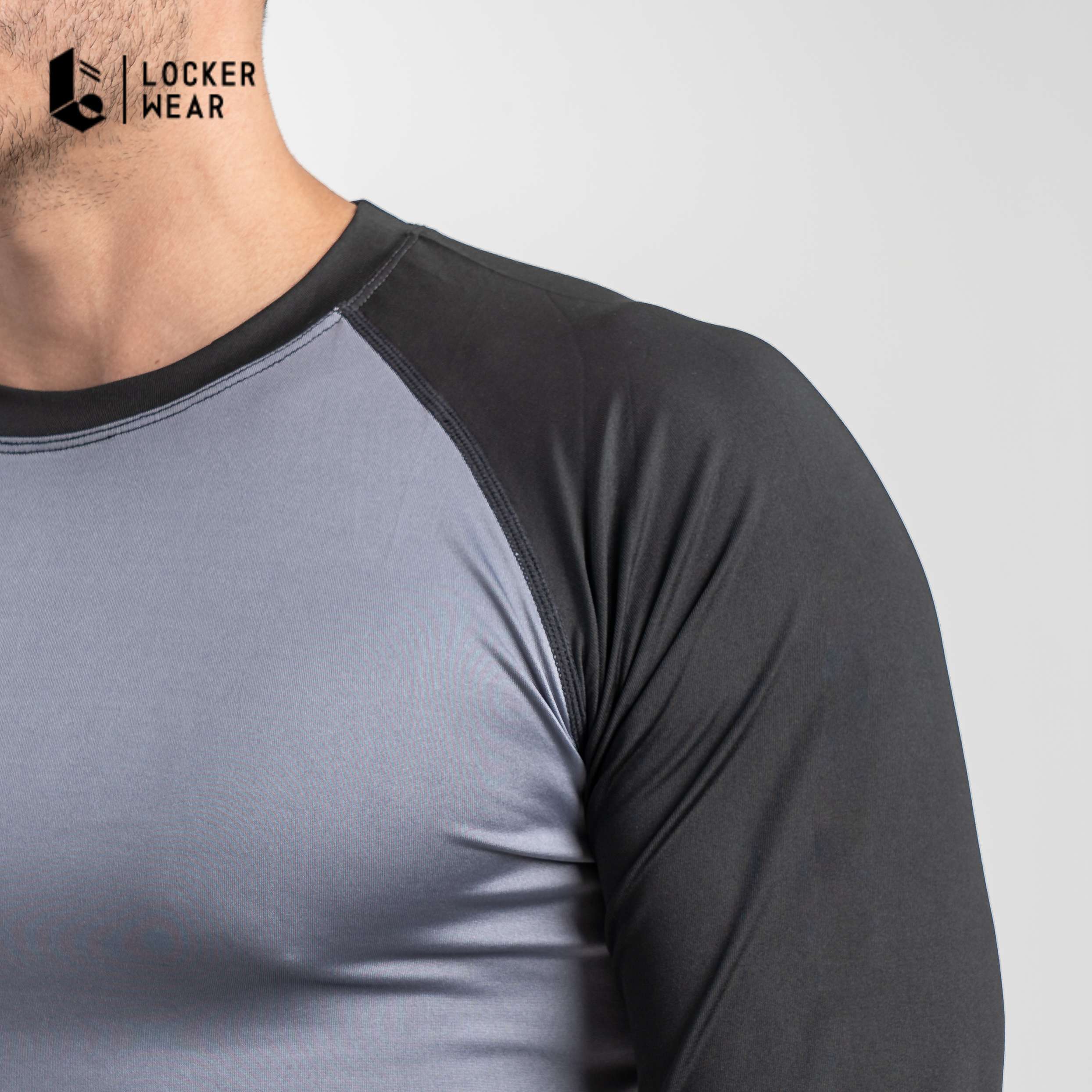 Grayscale Compression Long Sleeve - Grey/Black