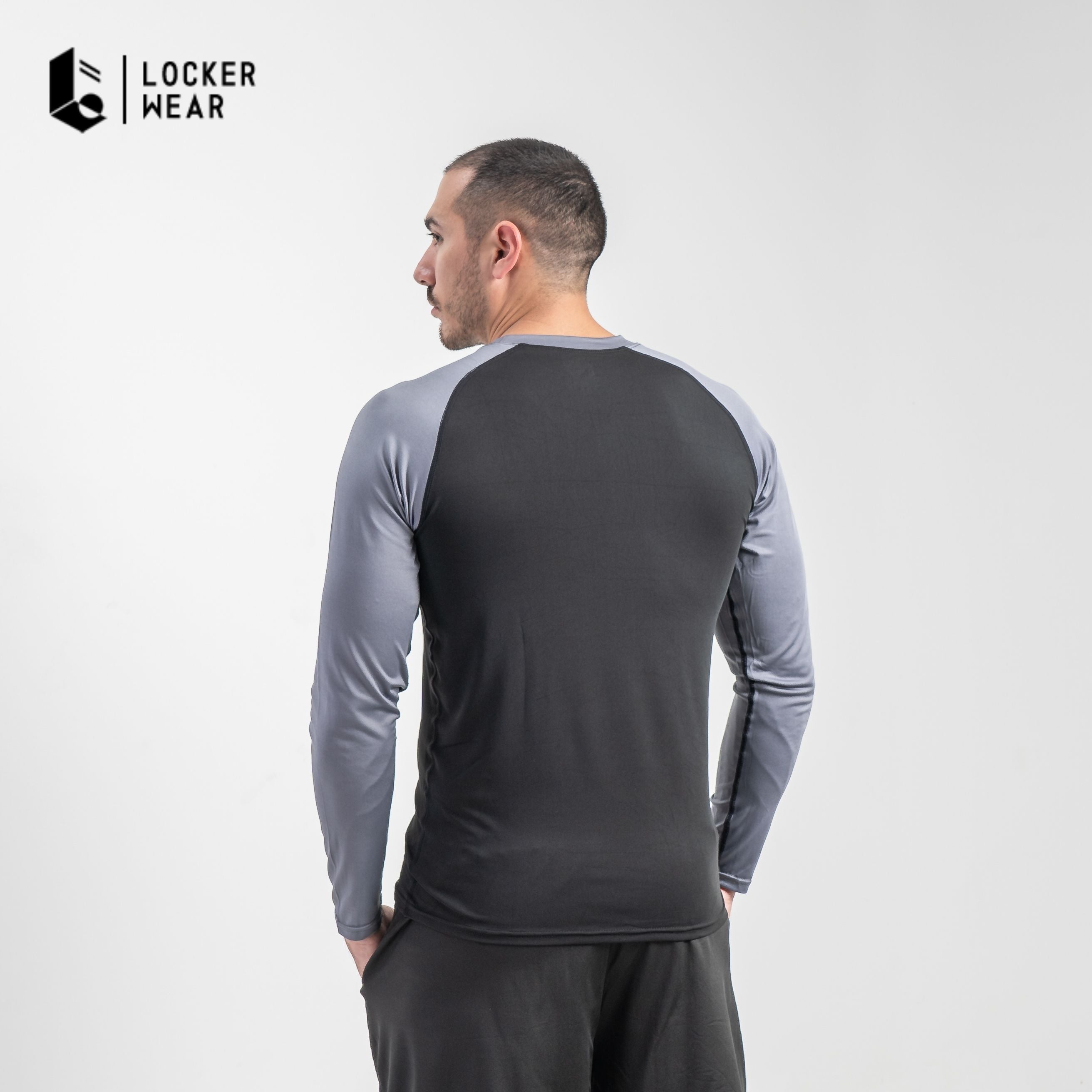 Grayscale Compression Long Sleeve - Grey/Black