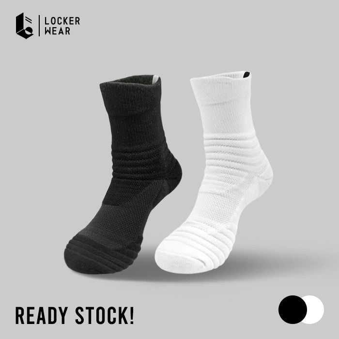 Breeze Performance Crew Socks - Monochrome