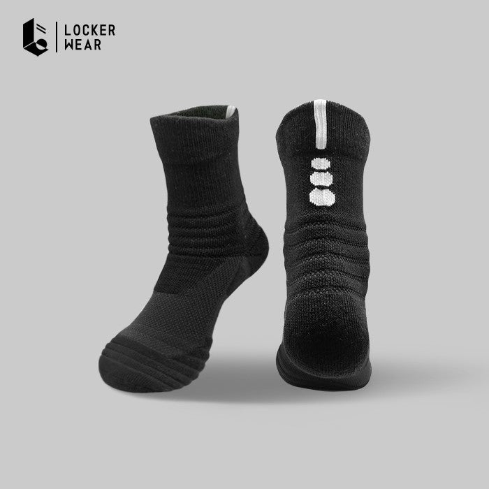 Breeze Performance Crew Socks - Monochrome