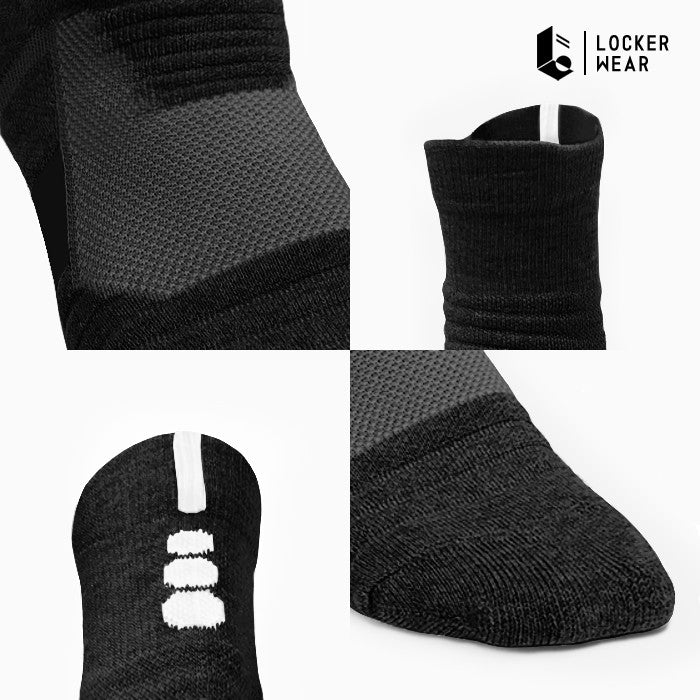 Breeze Performance Crew Socks - Monochrome