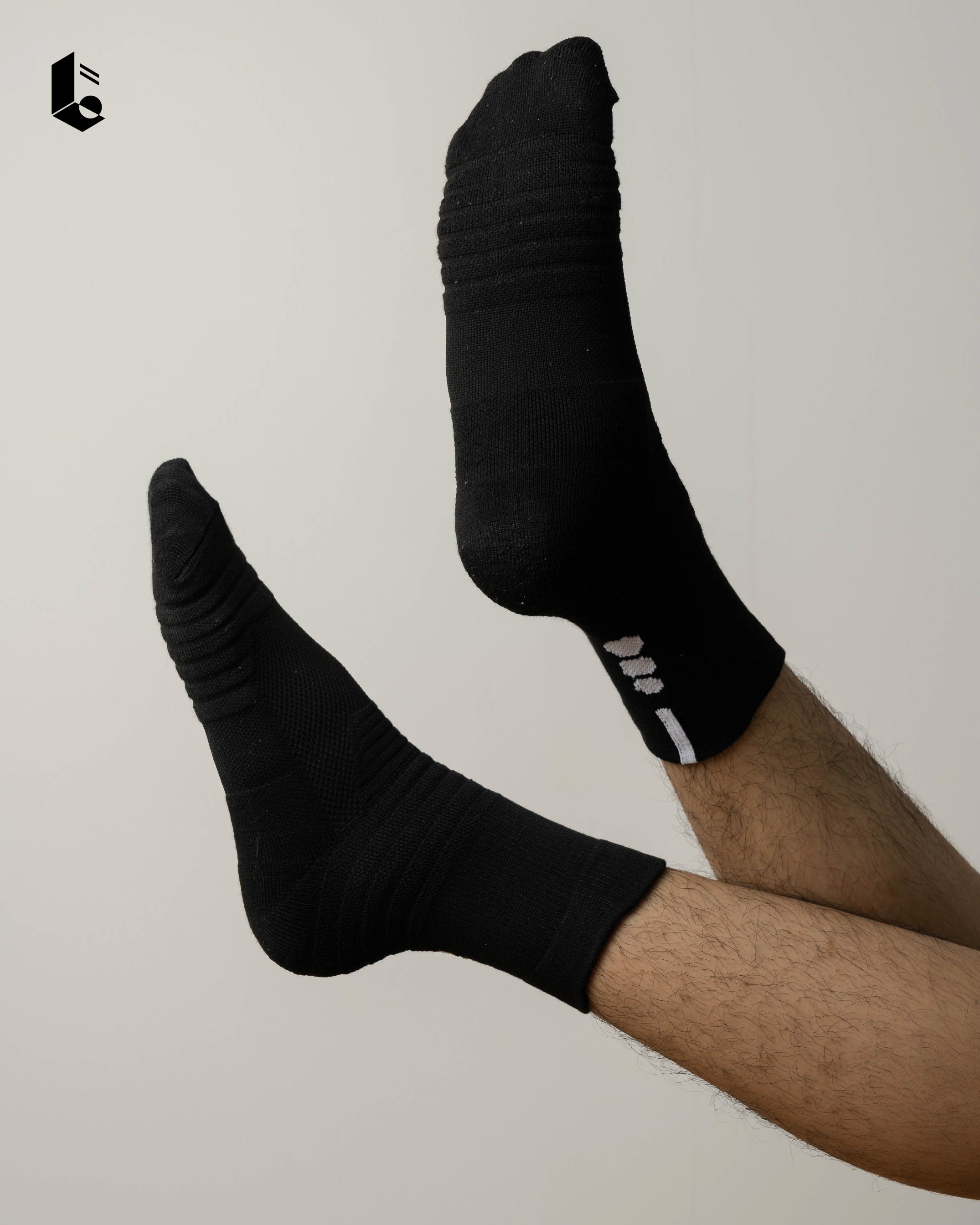 Breeze Performance Crew Socks - Monochrome