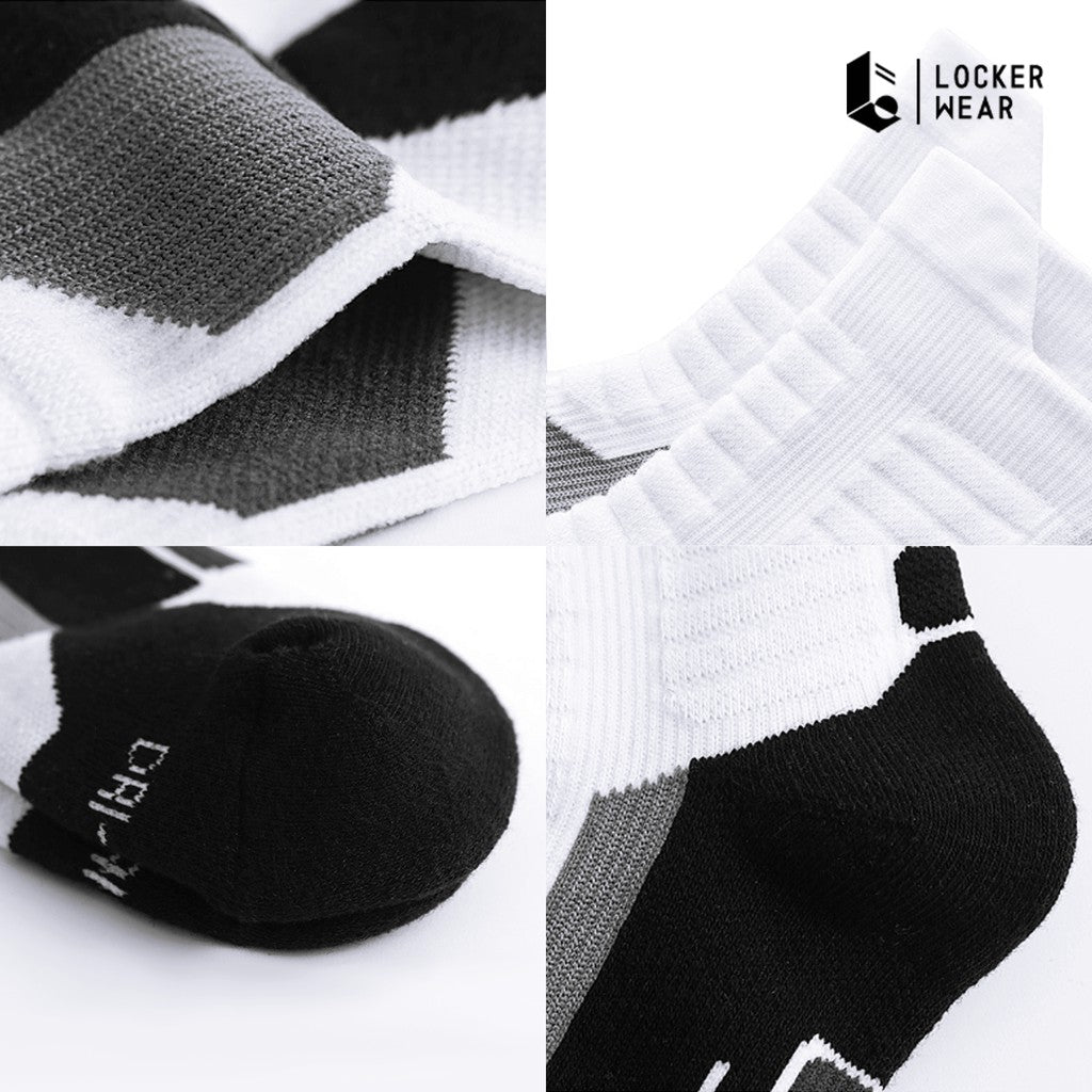 Maze Performance Ankle Socks - Monochrome