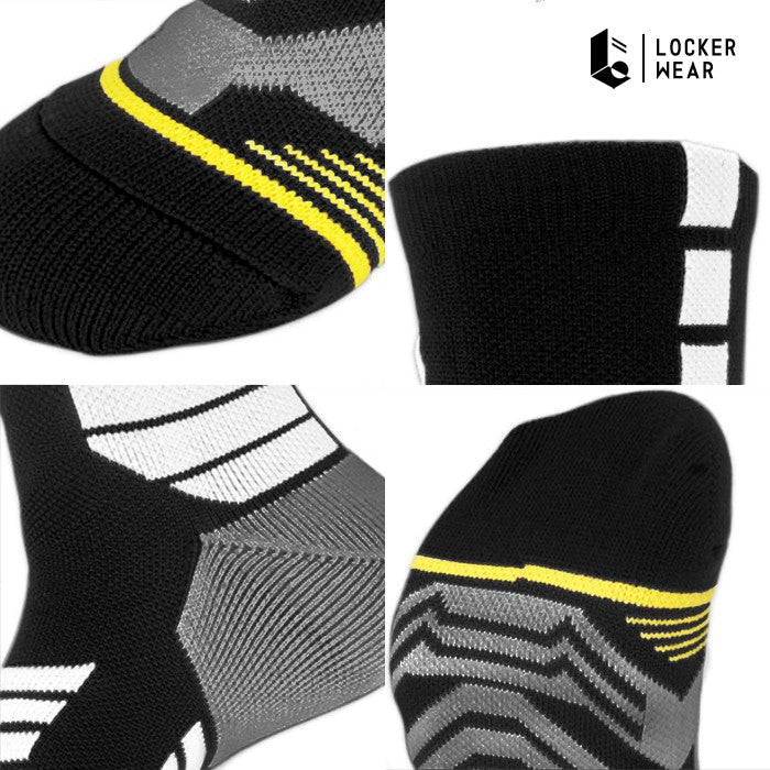 Flash Performance Crew Socks - Black/White