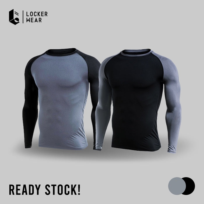 Grayscale Compression Long Sleeve - Grey/Black