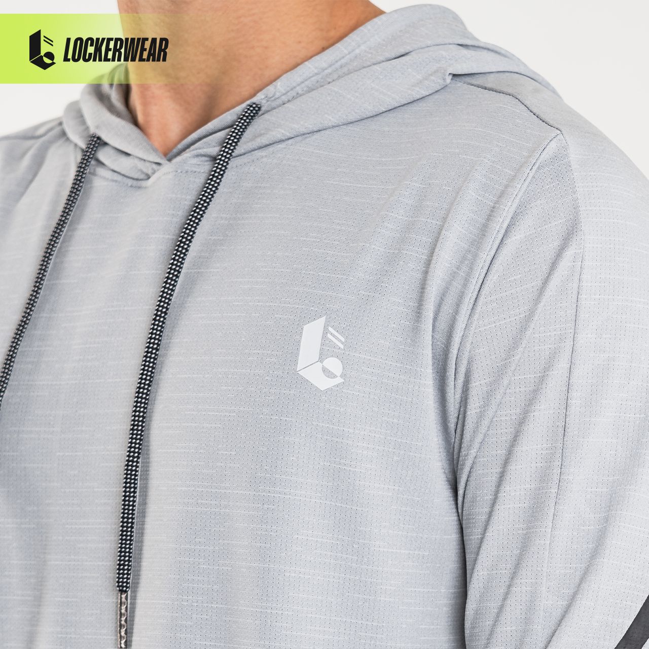 Aeroslim Stretch Hoodie - Blue/Grey/Black