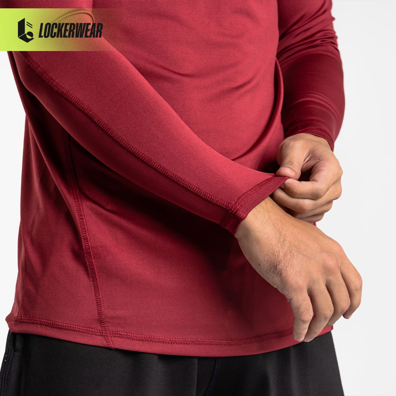 Prime-UltraStretch Long Sleeve - Maroon