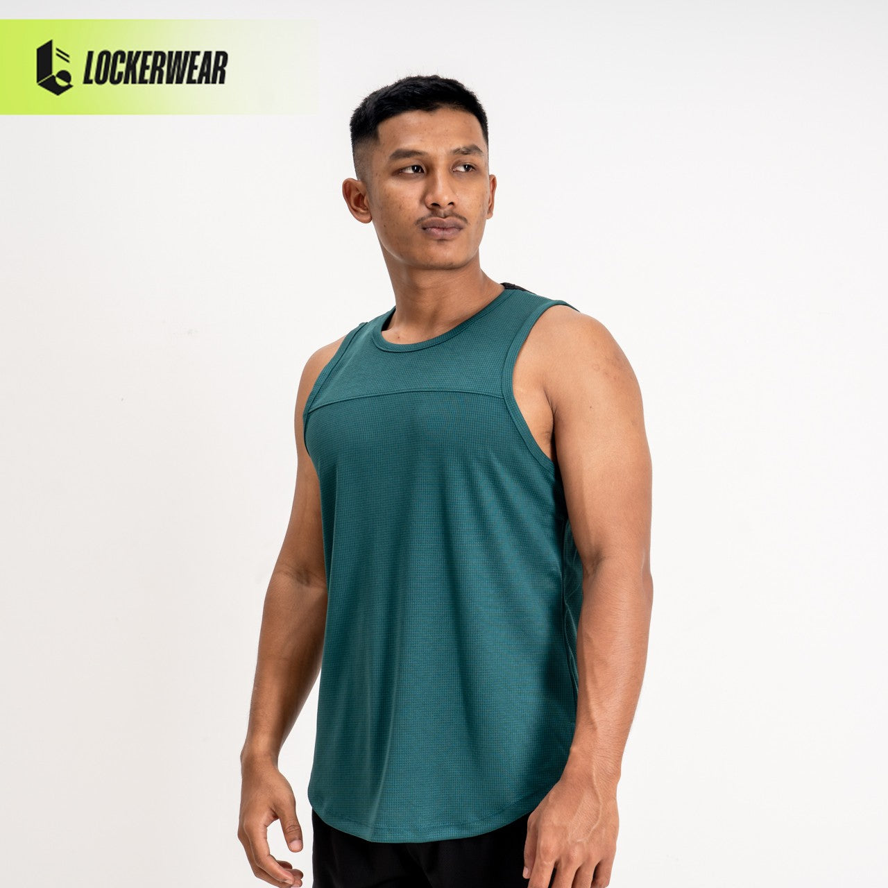 Duality Muscle Tank - Dark Green