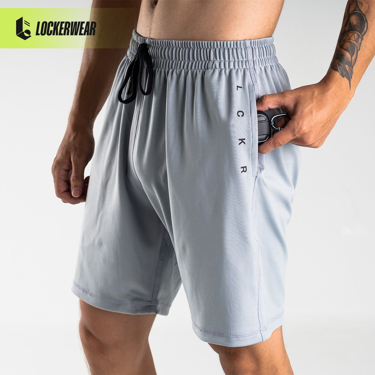 Prime-UltraStretch Short Pants - Light Grey