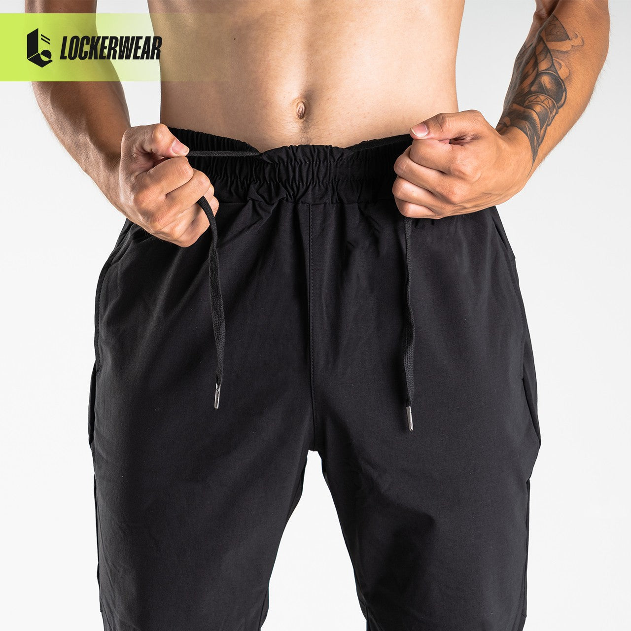 AlphaCool Rib Jogger Pants - Black