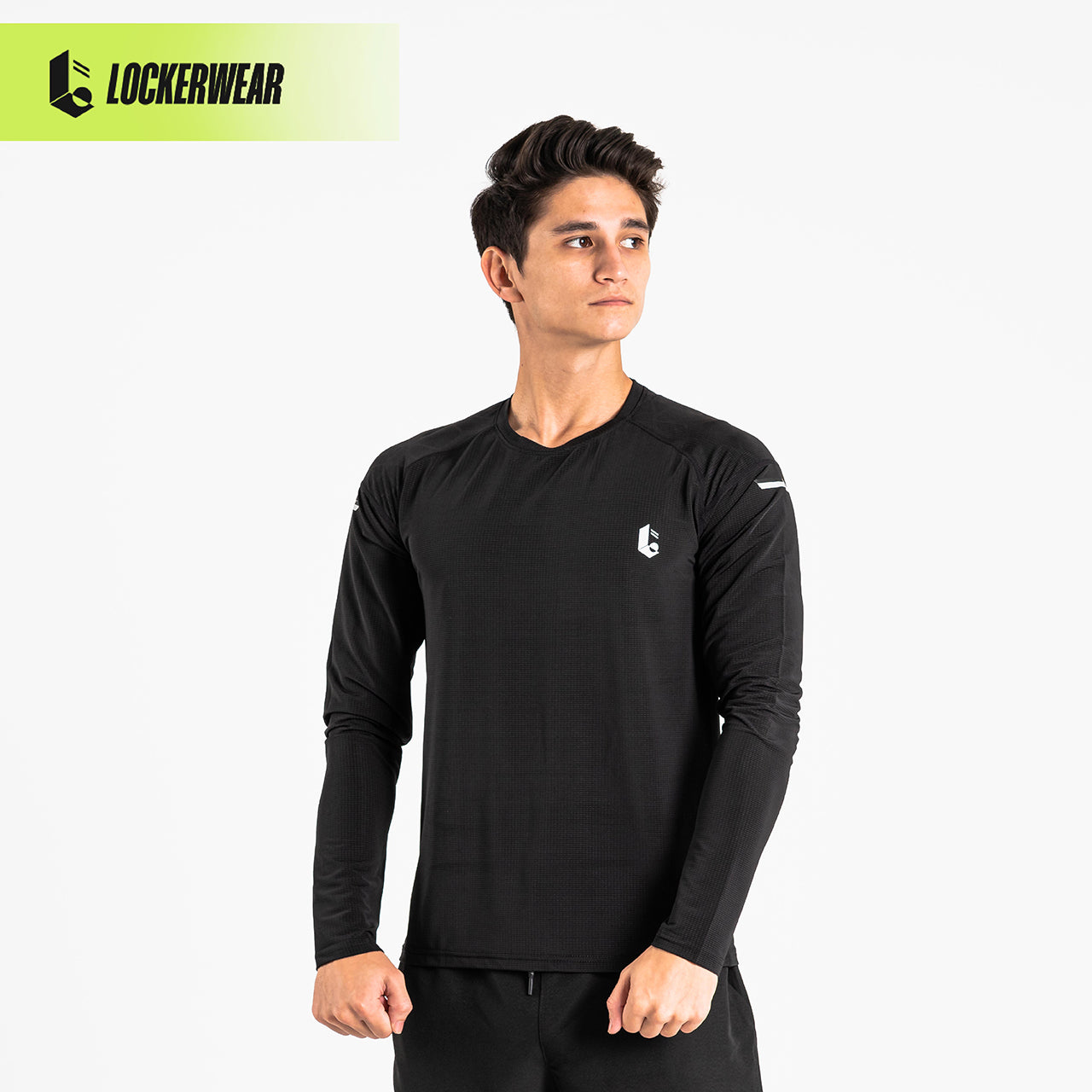 Stretchcool Mesh Long Sleeve - Black/Grey/Navy