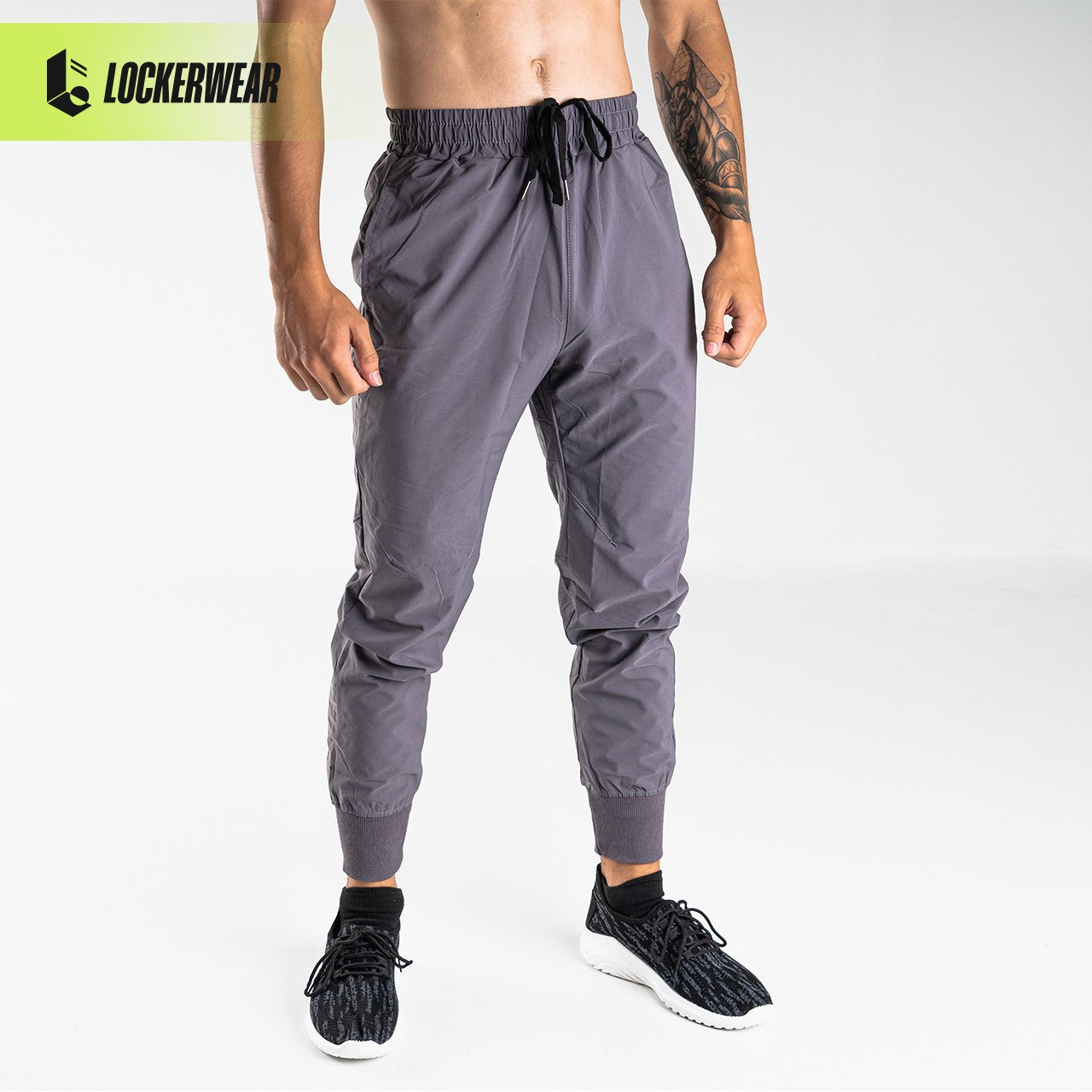 AlphaCool Rib Jogger Pants - Grey