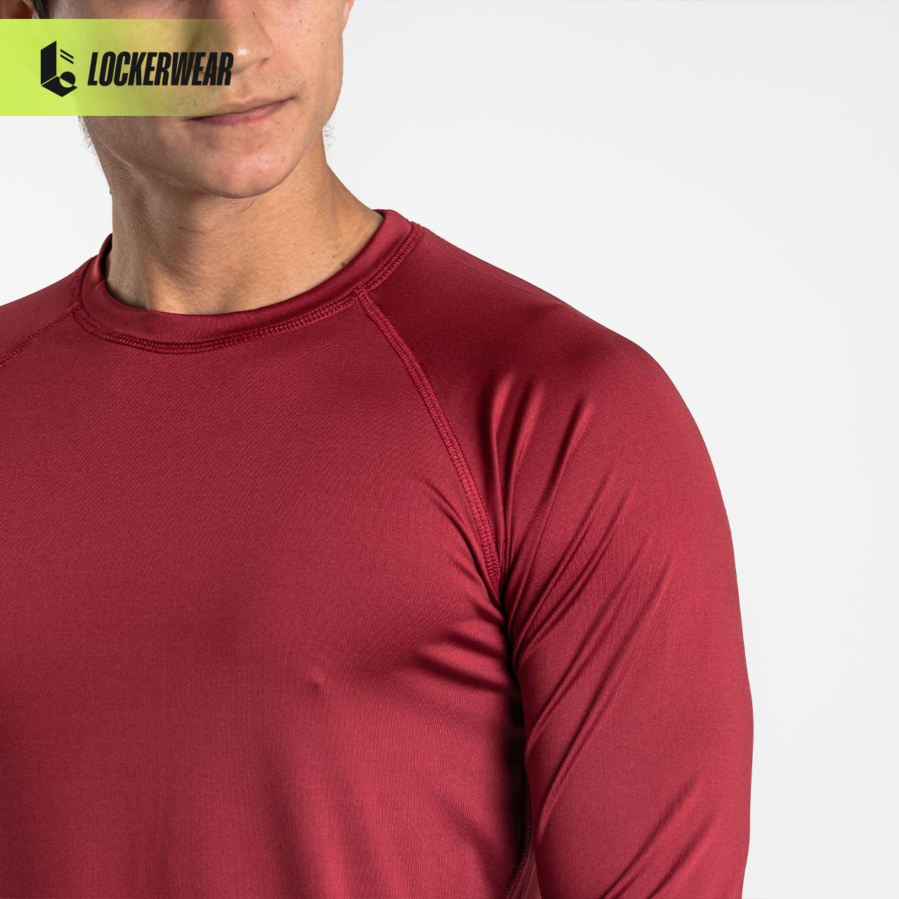 Prime-UltraStretch Long Sleeve - Maroon