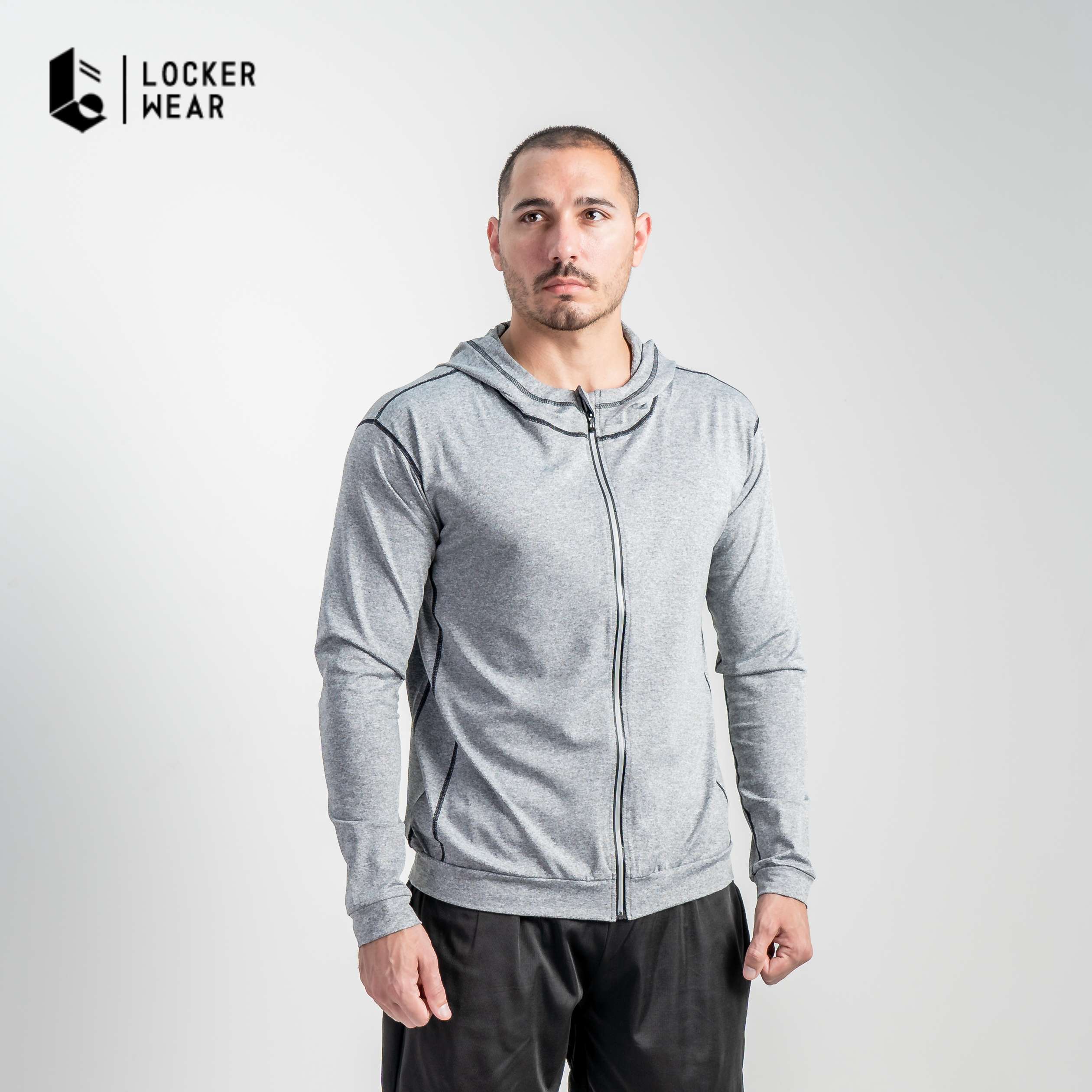 Hypercool Compression Stretch Hoodie - Monochrome