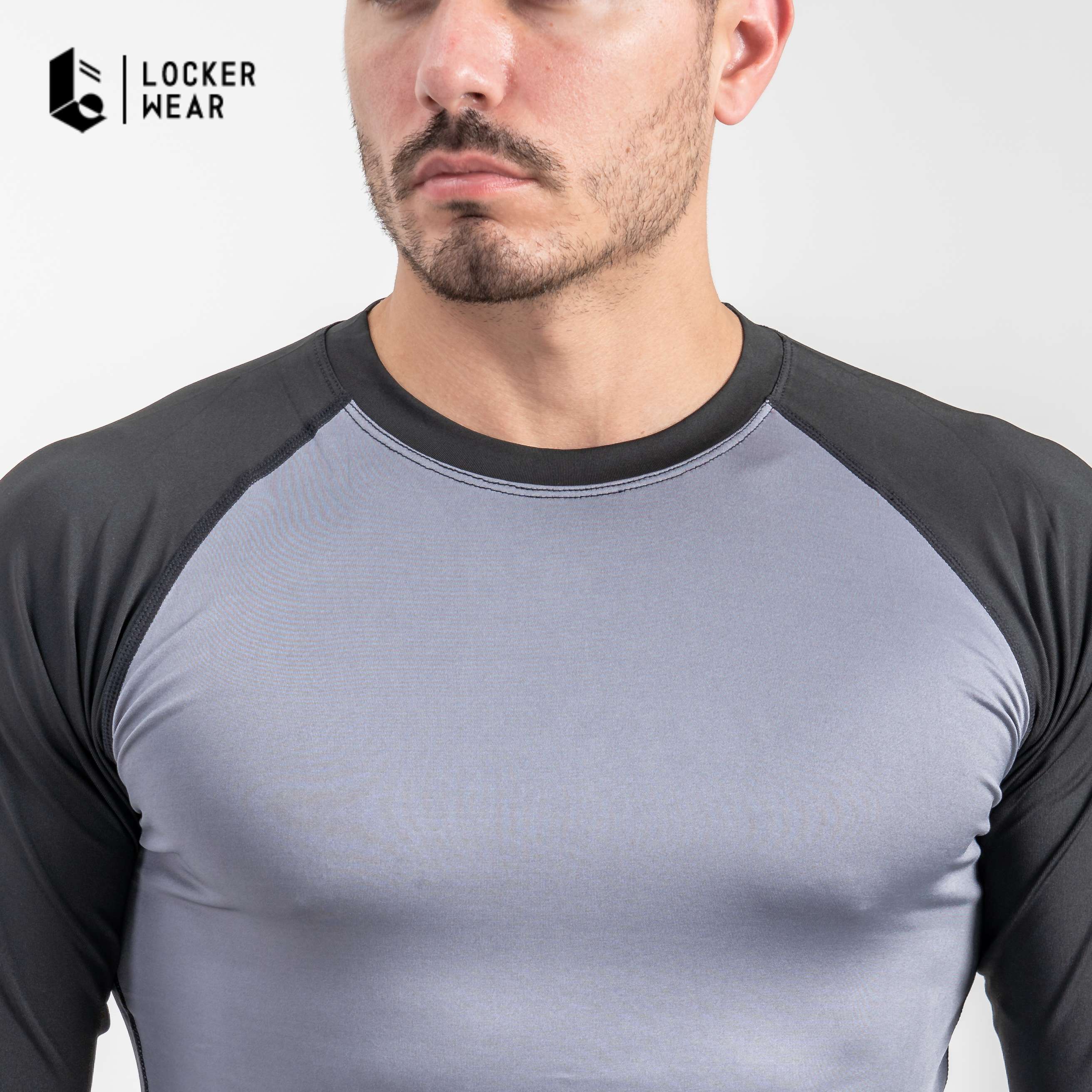 Grayscale Compression Long Sleeve - Grey/Black