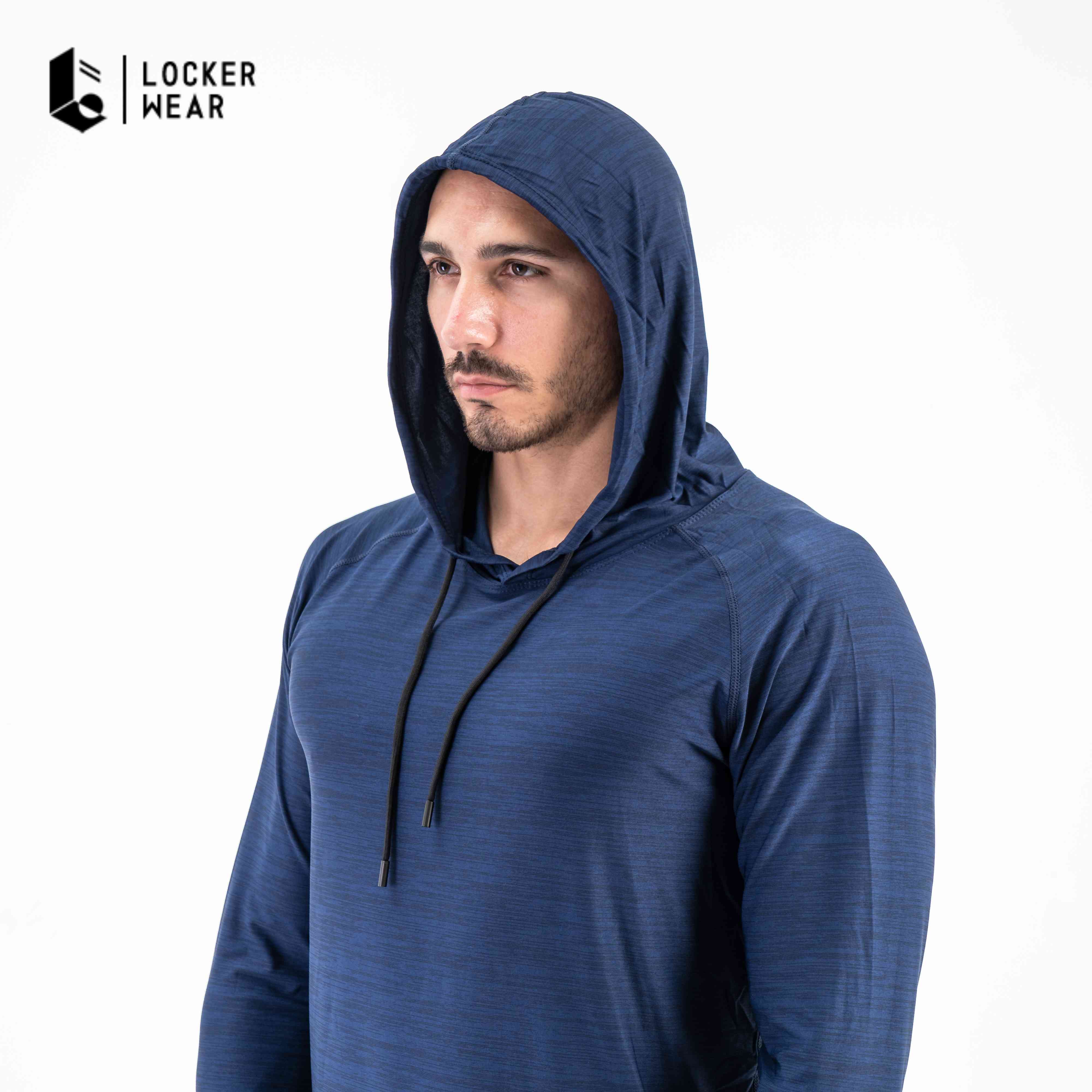 Strongflex Compression Hoodie - Black/Navy/Maroon