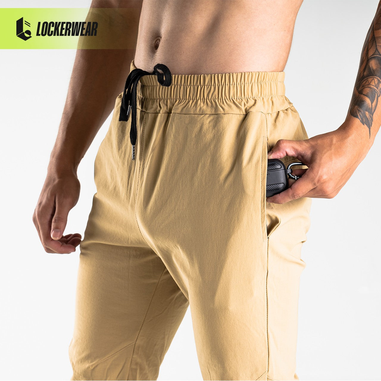 AlphaCool Rib Jogger Pants - Khaki