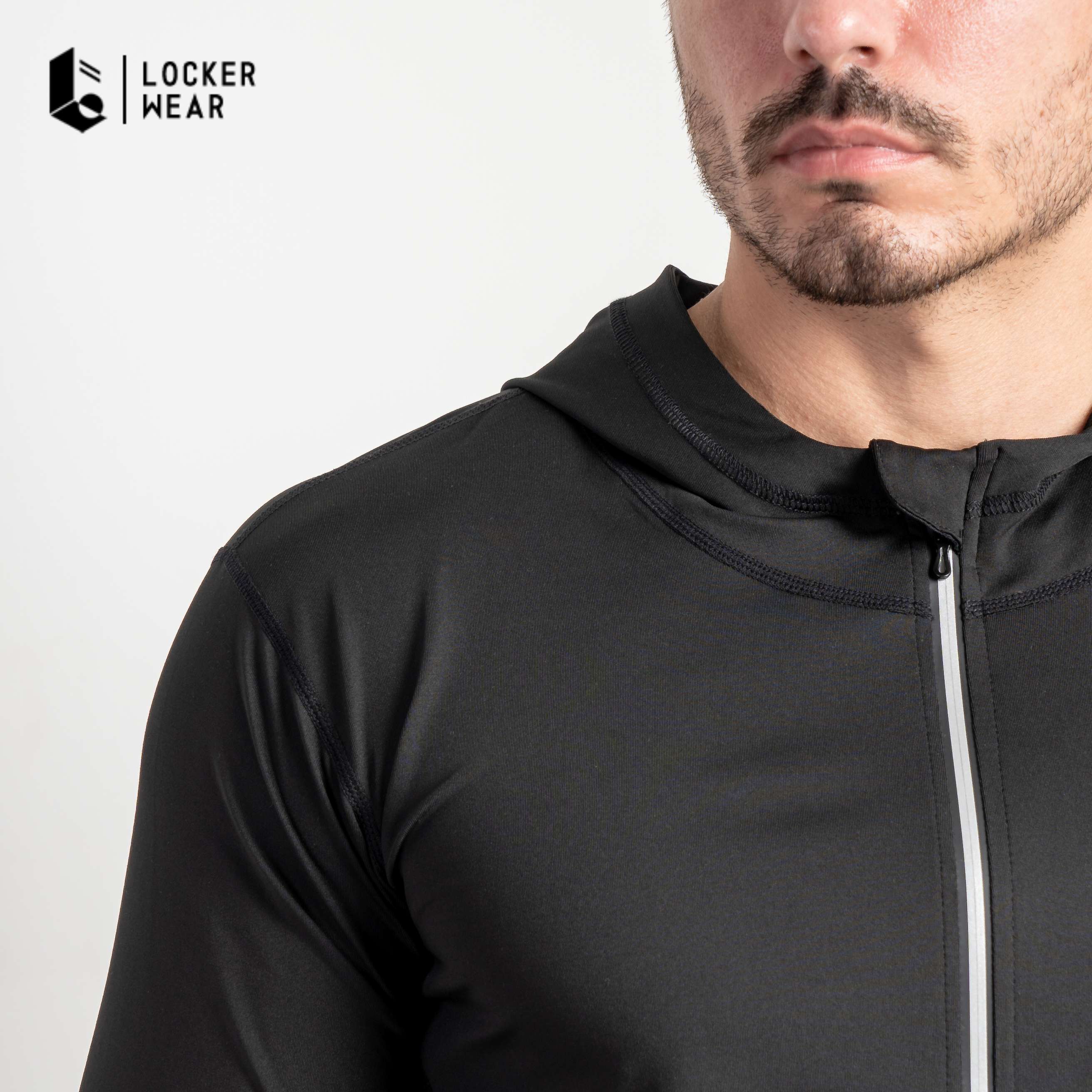 Hypercool Compression Stretch Hoodie - Monochrome