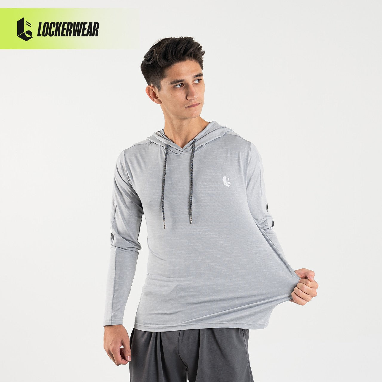 Aeroslim Stretch Hoodie - Blue/Grey/Black