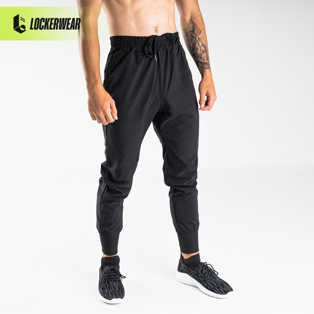 AlphaCool Rib Jogger Pants - Black