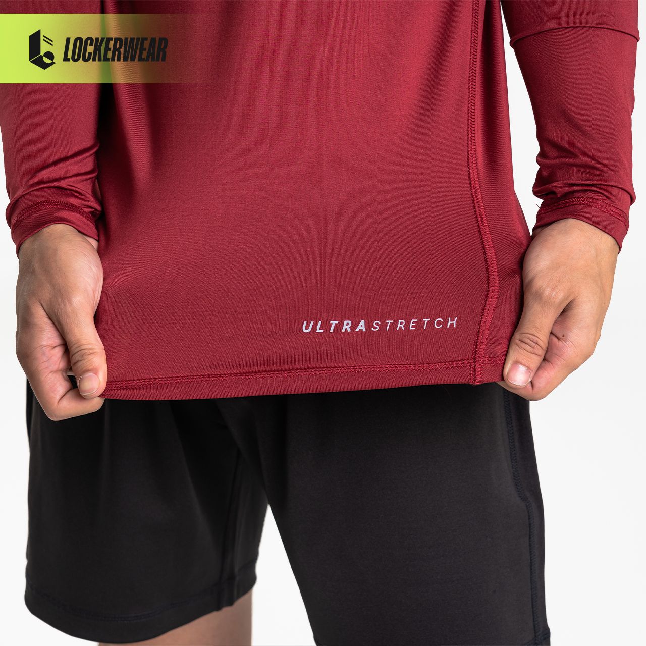 Prime-UltraStretch Long Sleeve - Maroon